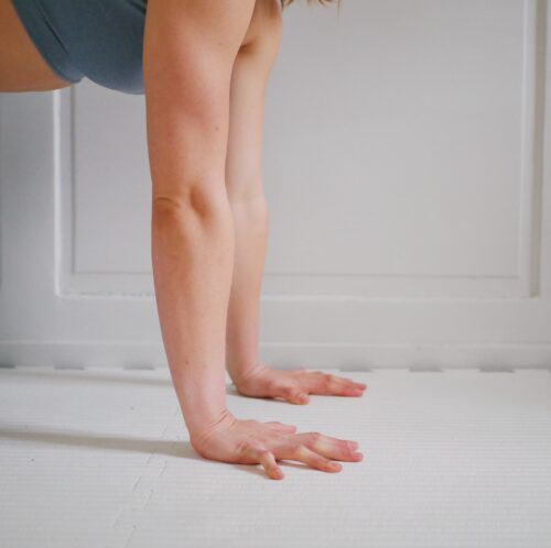 Wrist push-up strengthen wrists for yoga