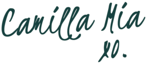 Lots of love from Camilla xo letter greeting from a yoga teacher