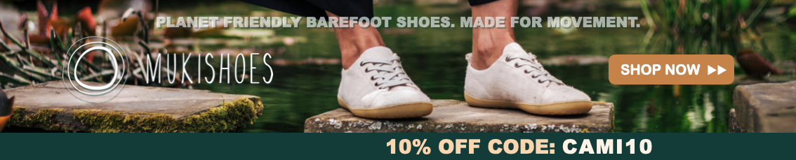 Mukishoes discount code to get 10% off their barefoot shoes for yoga and handstands.